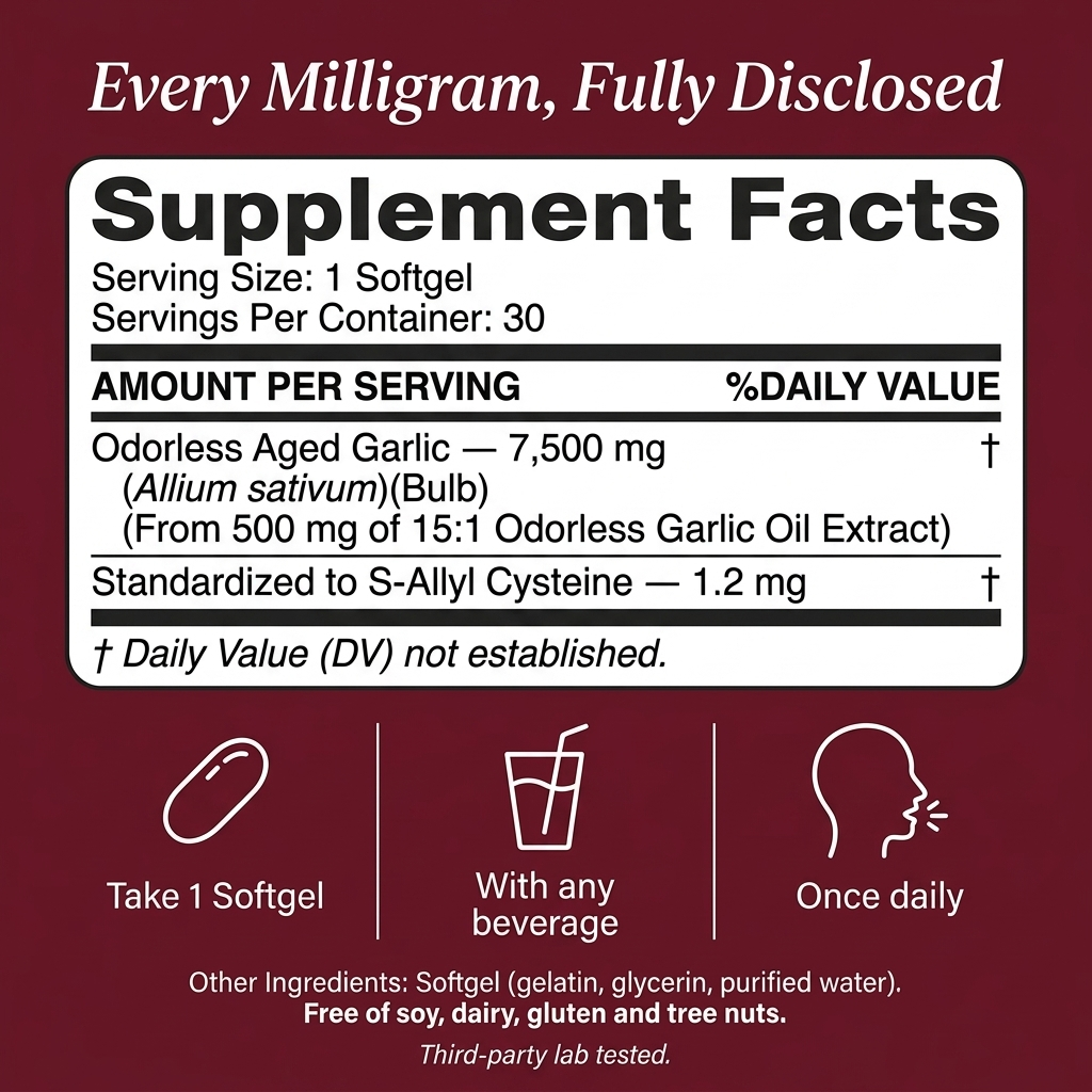 Aged Garlic Extracts - Odorless