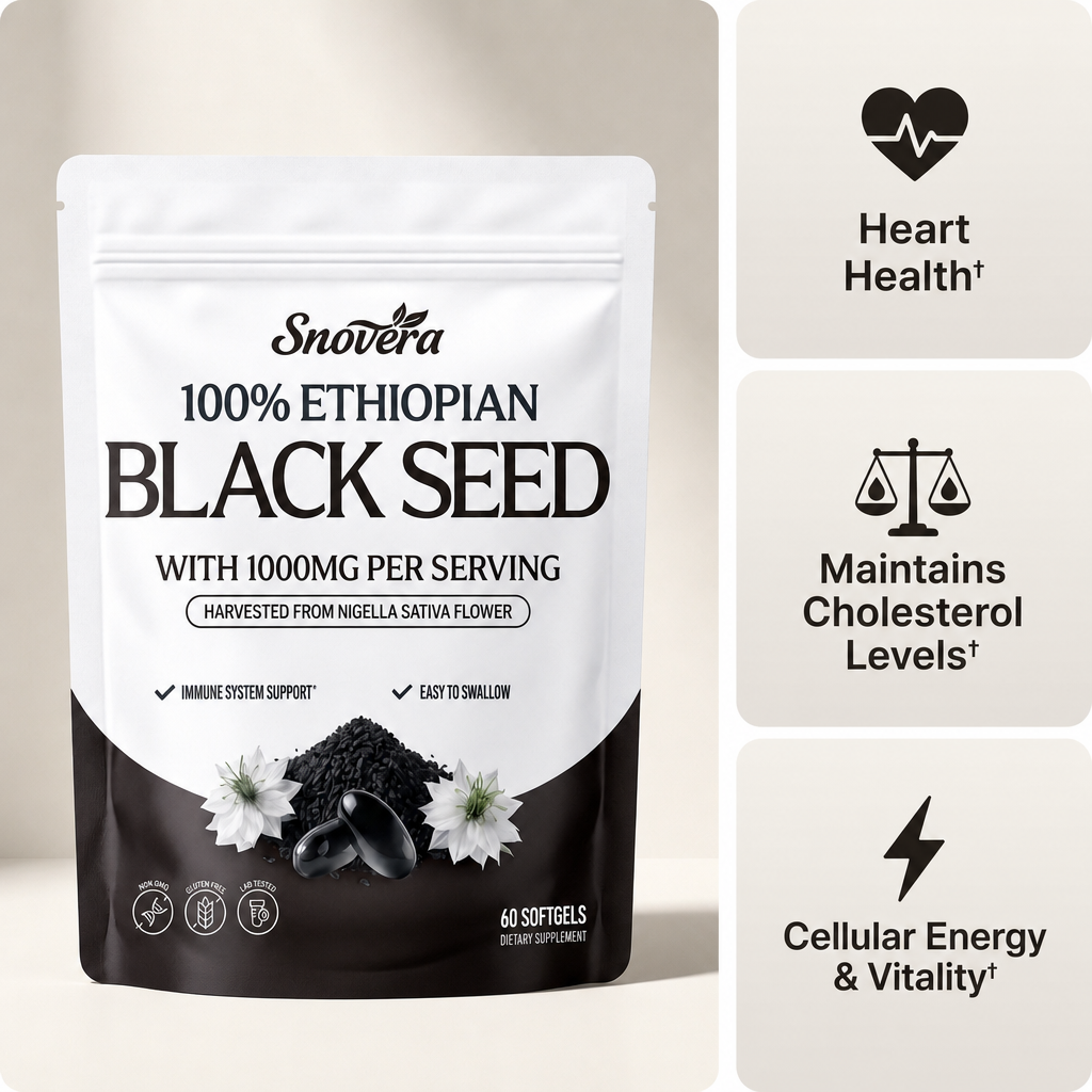 Ethiopian Black Seed Oil 1000mg Equivalent
