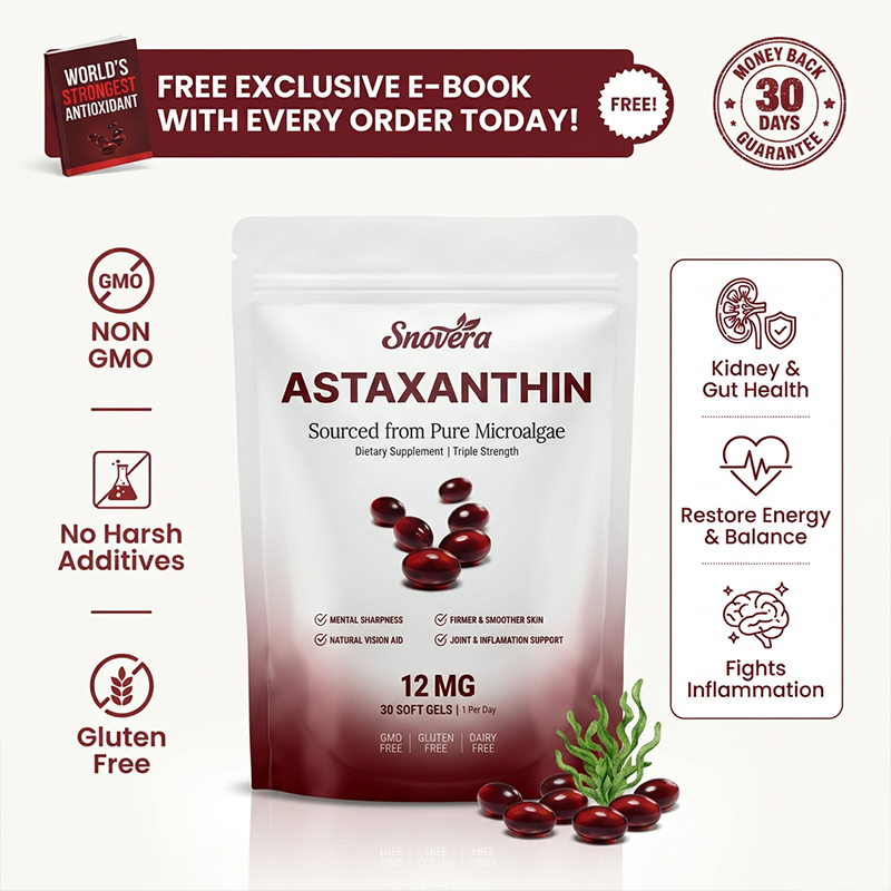 Snovera Astaxanthin 12mg Softgels