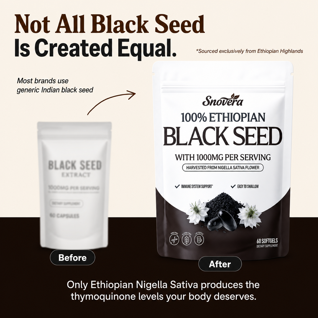 Ethiopian Black Seed Oil 1000mg Equivalent
