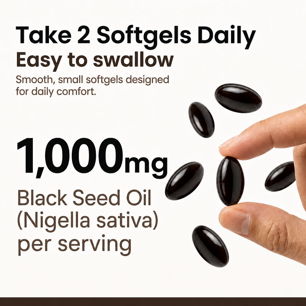 Ethiopian Black Seed Oil 1000mg Equivalent