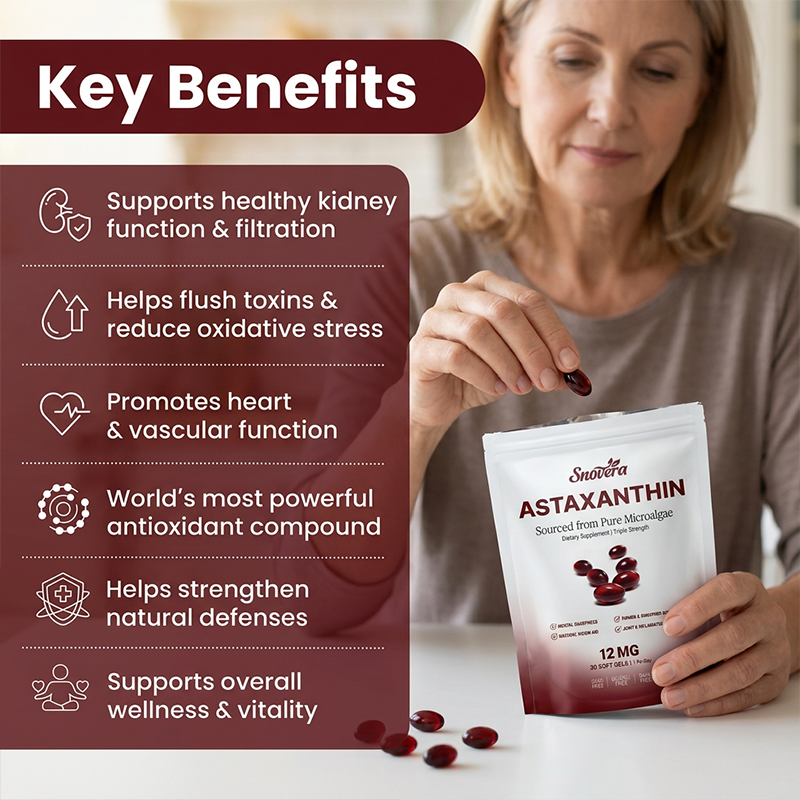 Snovera Astaxanthin 12mg Softgels