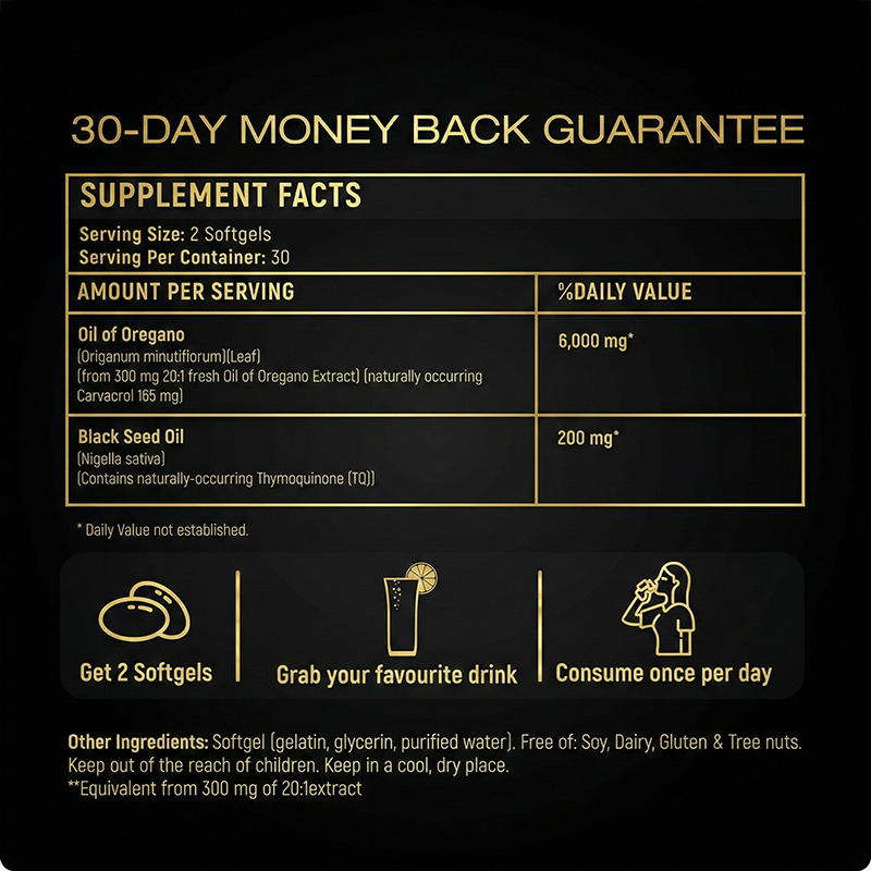 Wild Oregano Oil Softgels